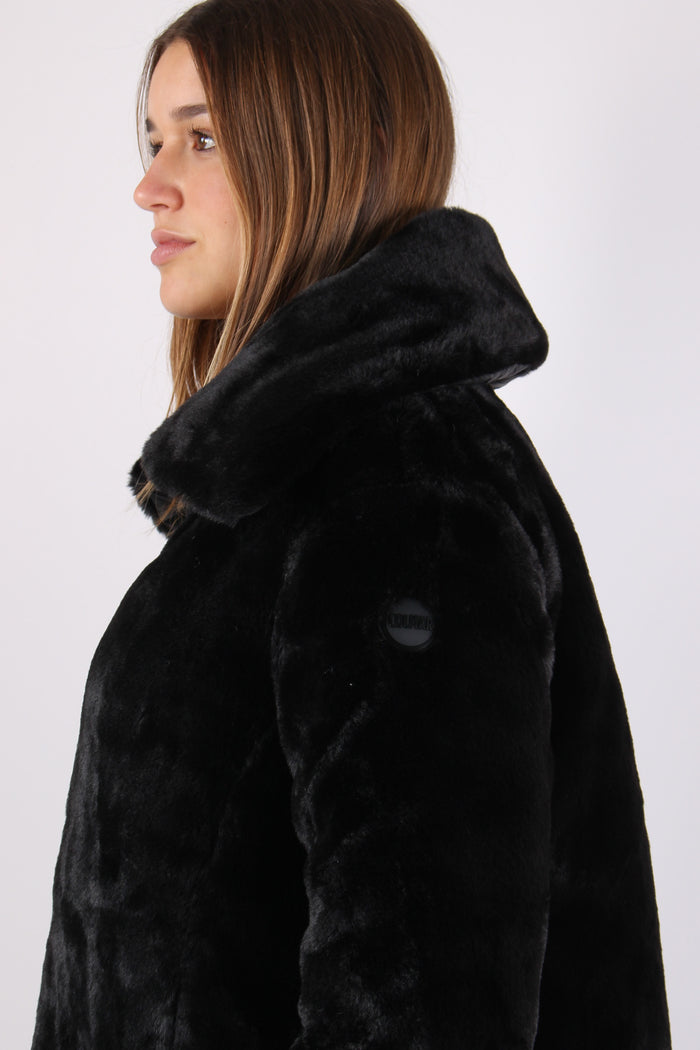 Ecopelliccia Reversibile Nero-2