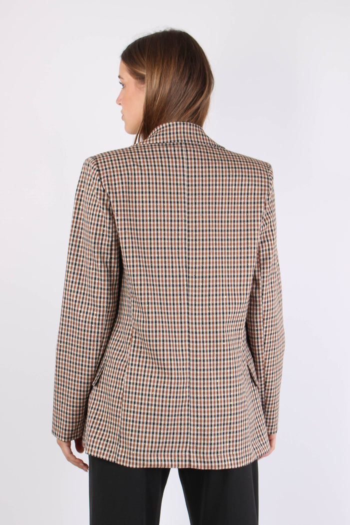 Giacca Scozzese Paillette Cammello/moro-4