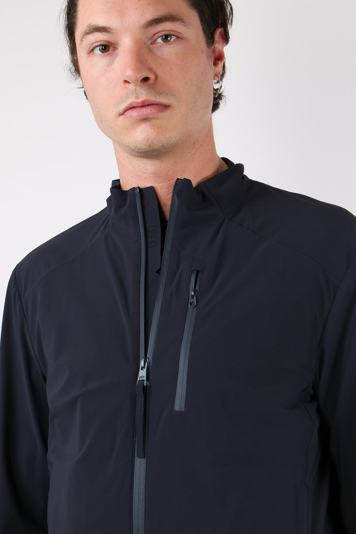 Bomber Stretch Blu Intenso-6