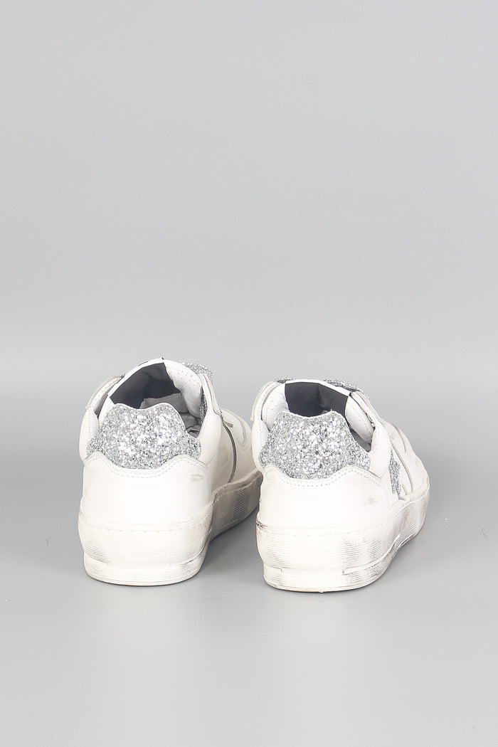 Sneaker Padel Star Glitter Bianco/argento-3