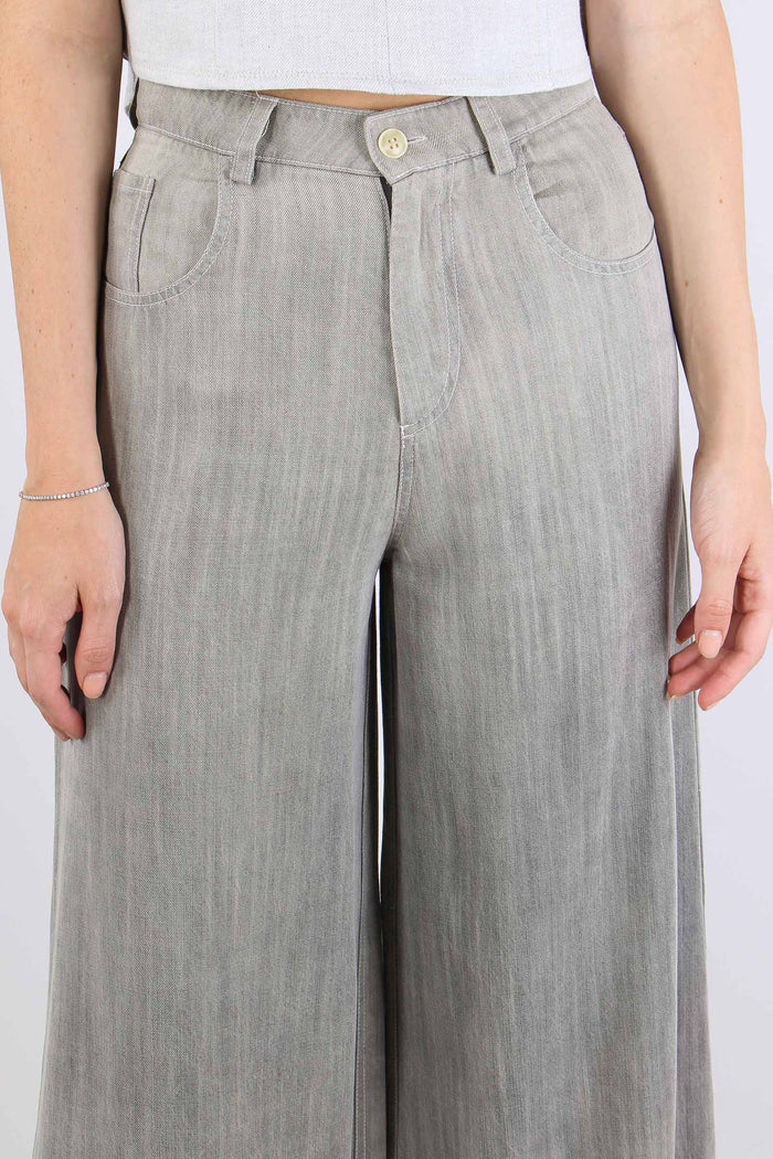 Denim Palazzo Grey-7