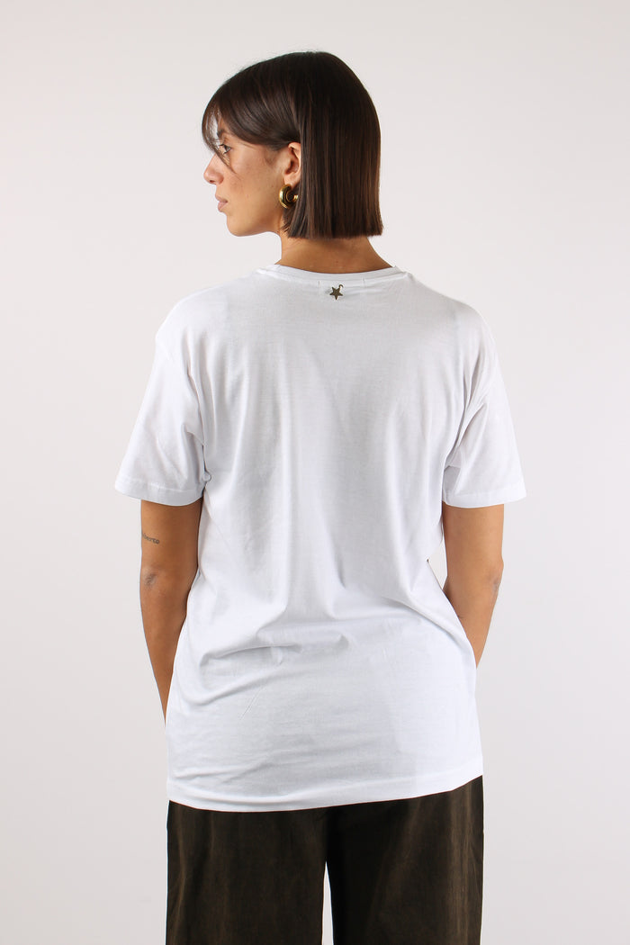 T-shirt Stampa Bianco-3