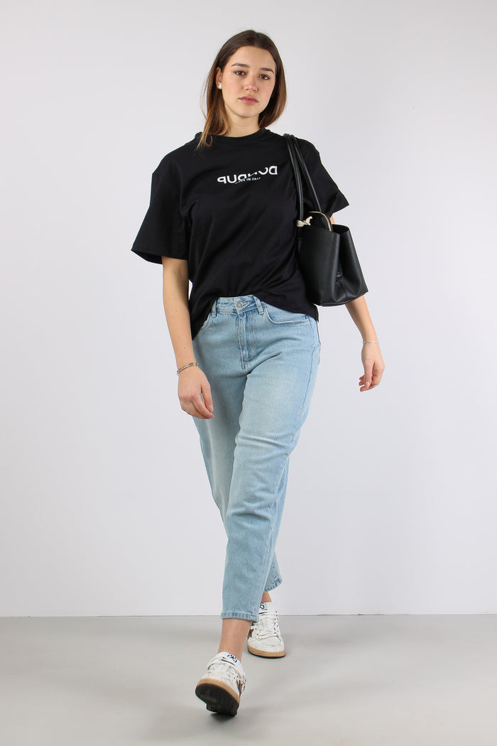 T-shirt Scritta Centrale Nero-5