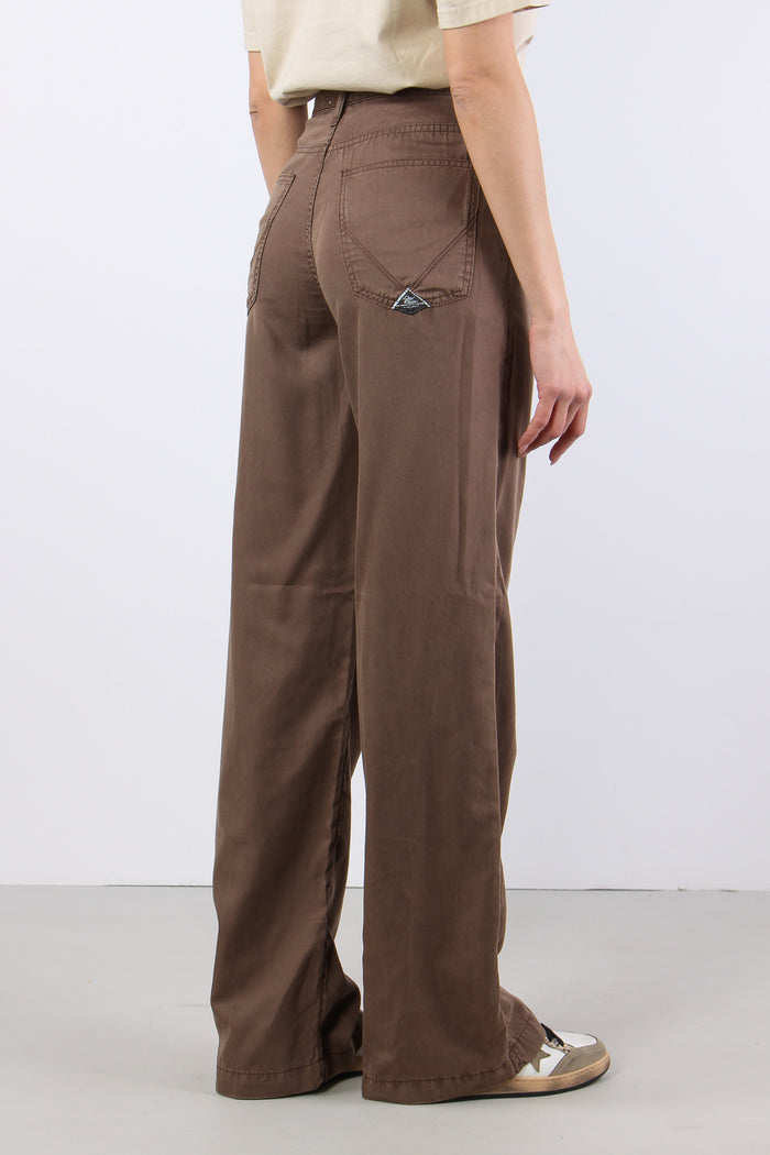 Denim Flare Tencell Brown-6