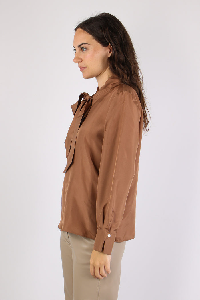 Mlskabala Camicia Fiocco Tabacco-6