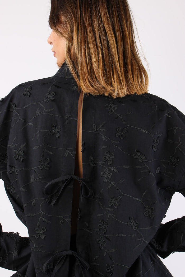 Camicia Fiocchi Retro Fiore 3d Nero-8