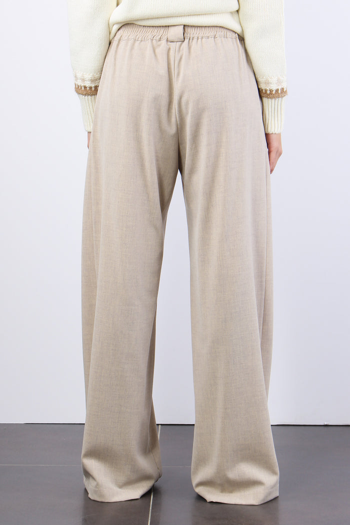 Pantalone Flanella Pences Piat Ecru-4