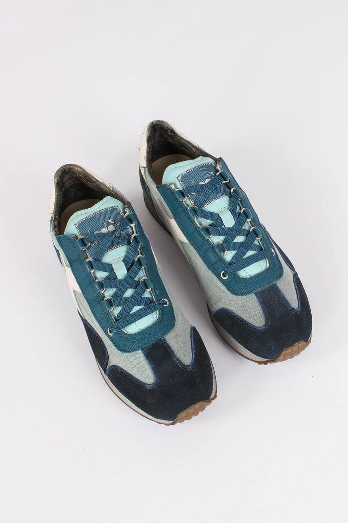 Sneakers Equipe Dirty Azzurro Piuma-4