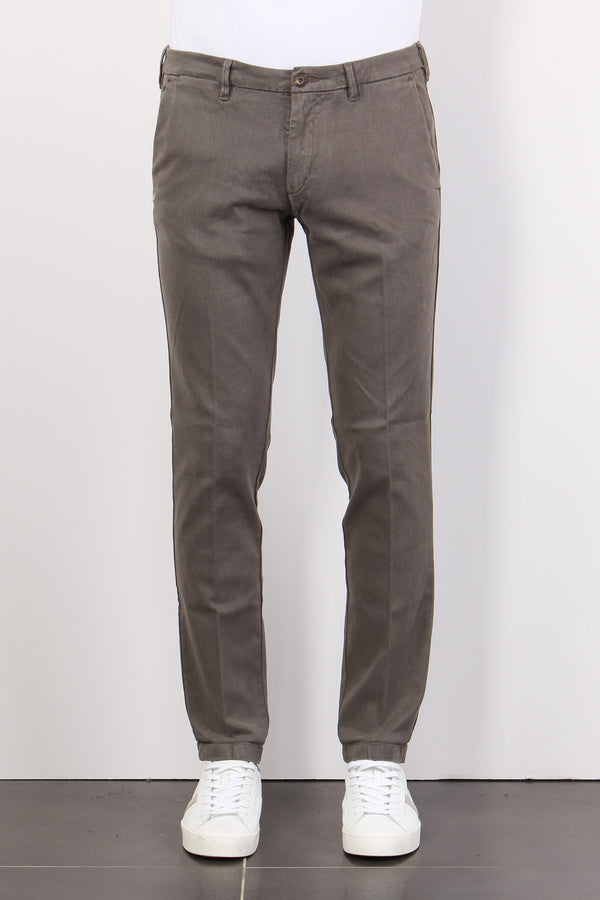 Pantalone Chino Flanella Fango