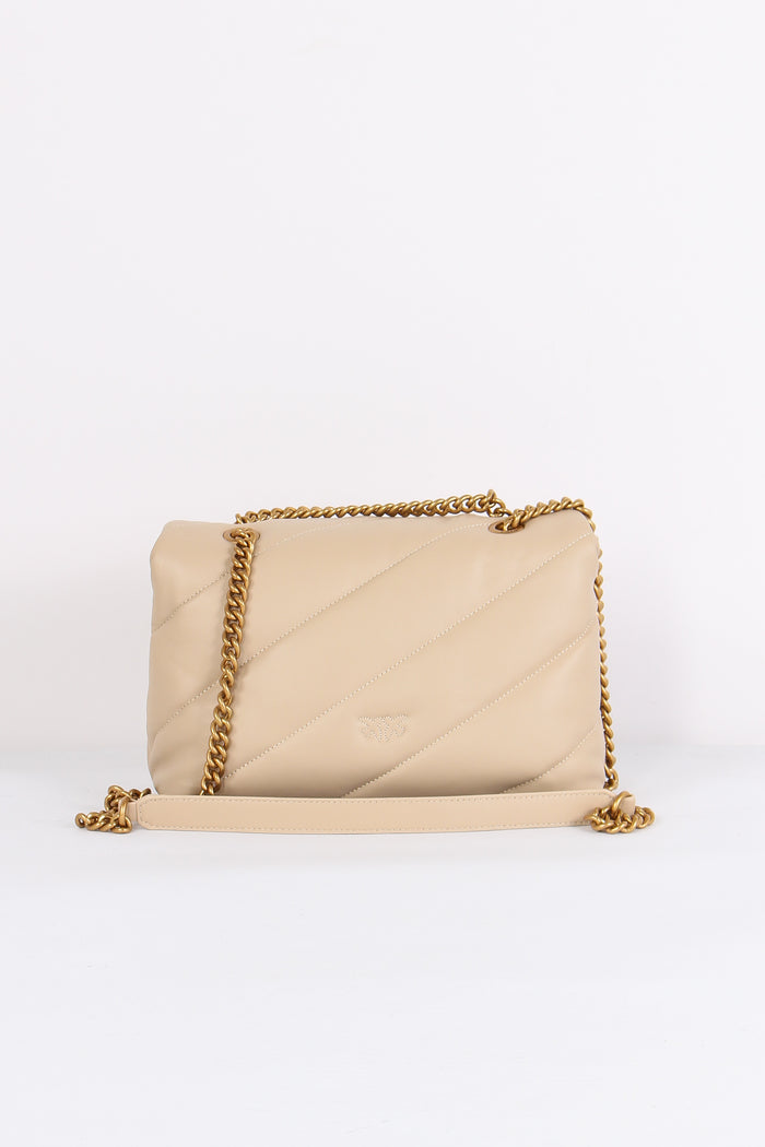 Tracolla  Love Puff Classic Beige/grigio-3