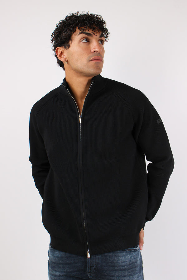 Maglia Full Zip Tricotech Black-2