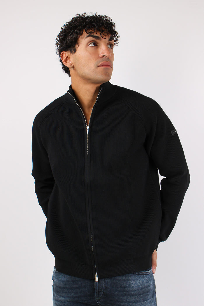 Maglia Full Zip Tricotech Black-2