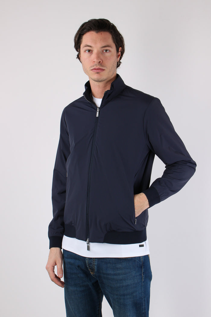 Giubbotto Collo In Piedi Blu Navy-9