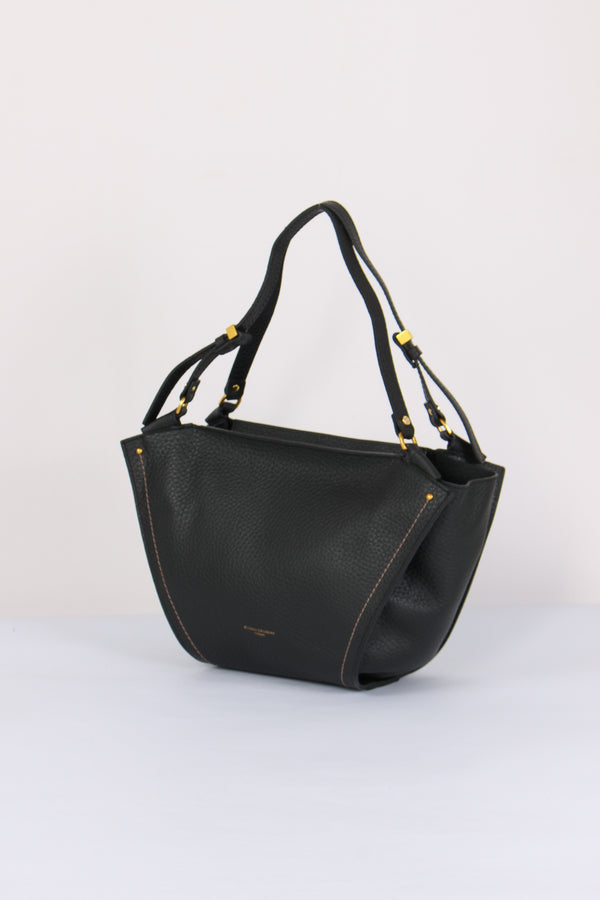 Bloom Shopping Pelle Martellata Nero-2