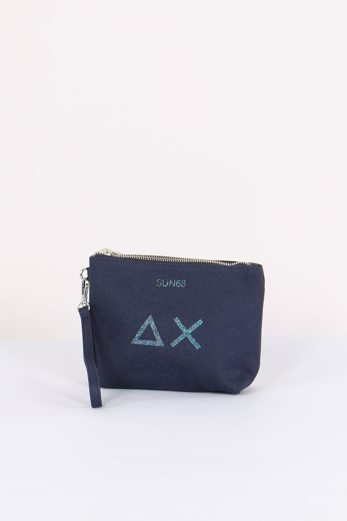 Mini Pochette Canvas Navy Blue-2
