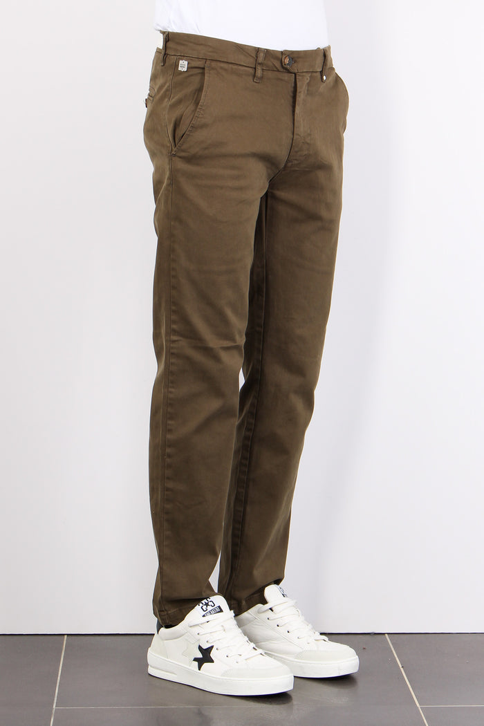 Pantalone Chino Basico Army-4