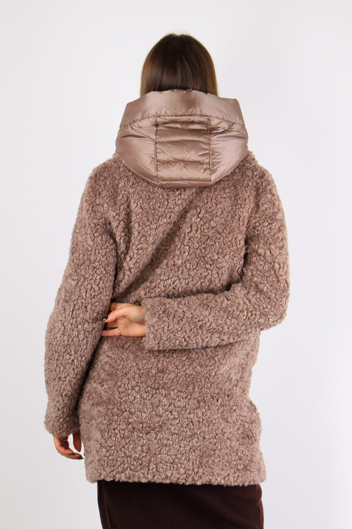 Teddy Lunghezza Media Taupe-4