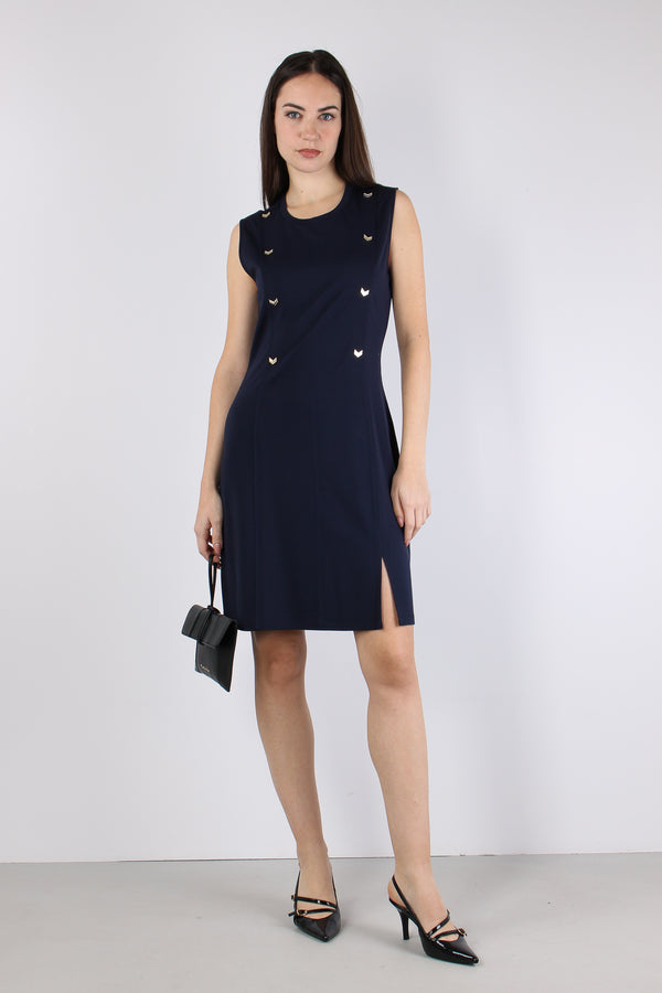 Abito Jersey Smanicato Night Blu