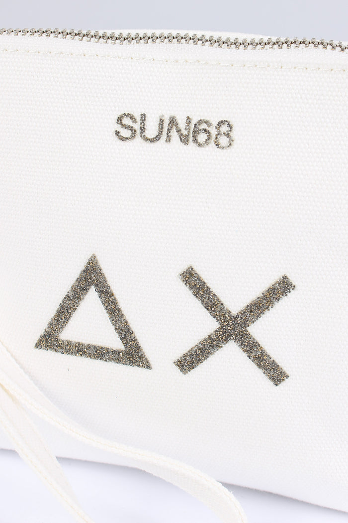 Mini Pochette Canvas Bianco-6