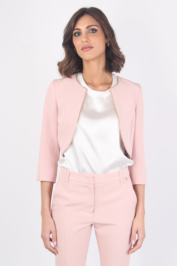 Giacca Blazer Donna Elegante Allegra K - Giacchetta Corta Per Ufficio E Lavoro, Apertura Anteriore