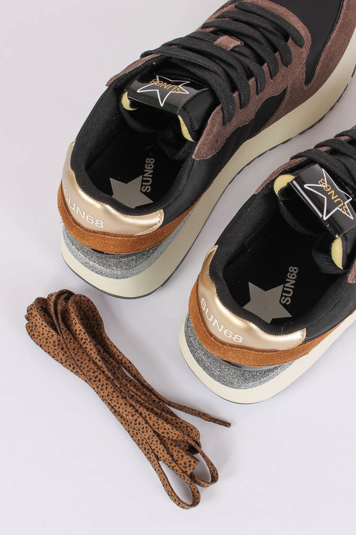 Sneakers Big Stargilr Mix Materials Nero-5
