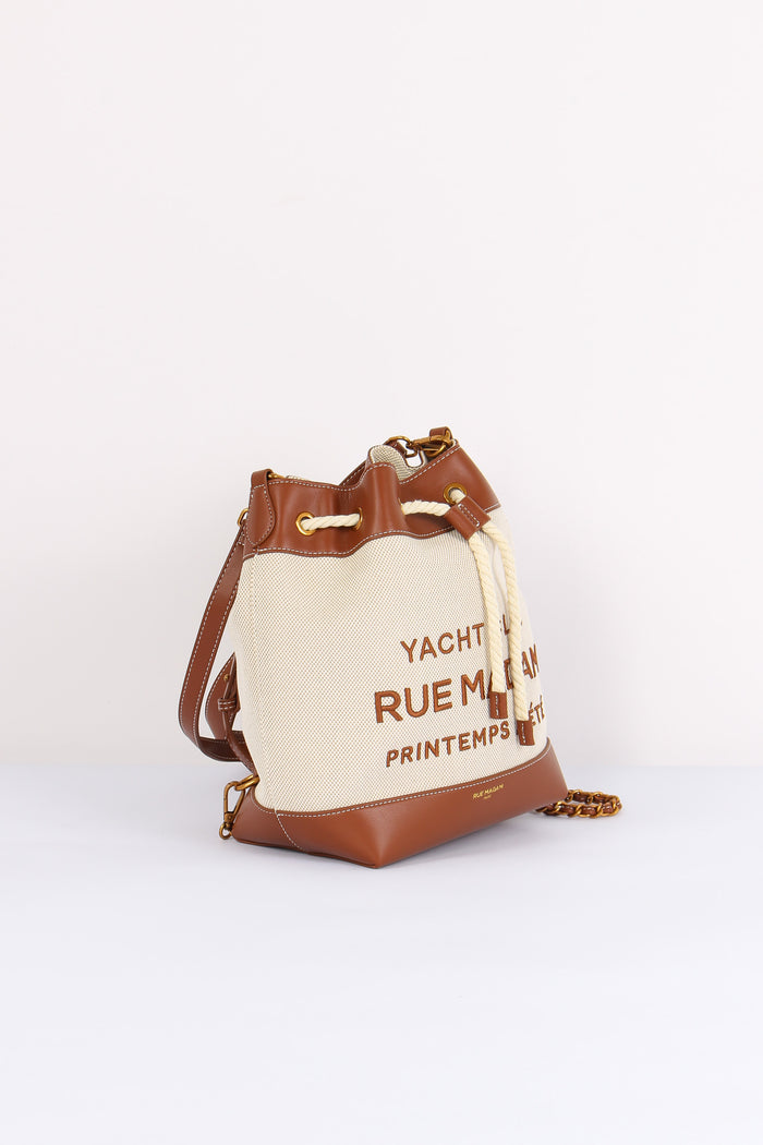 Sechiello Canvas Scritta Canvas Brown-5