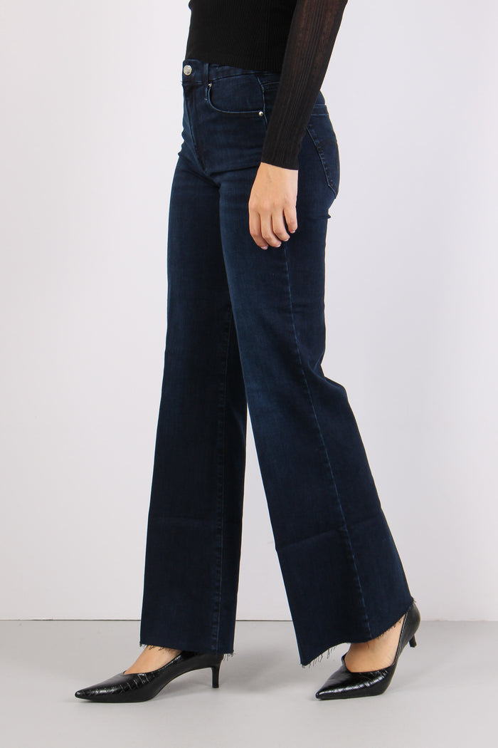 Mlswlcrop Denim Palazzo Blue Black-6