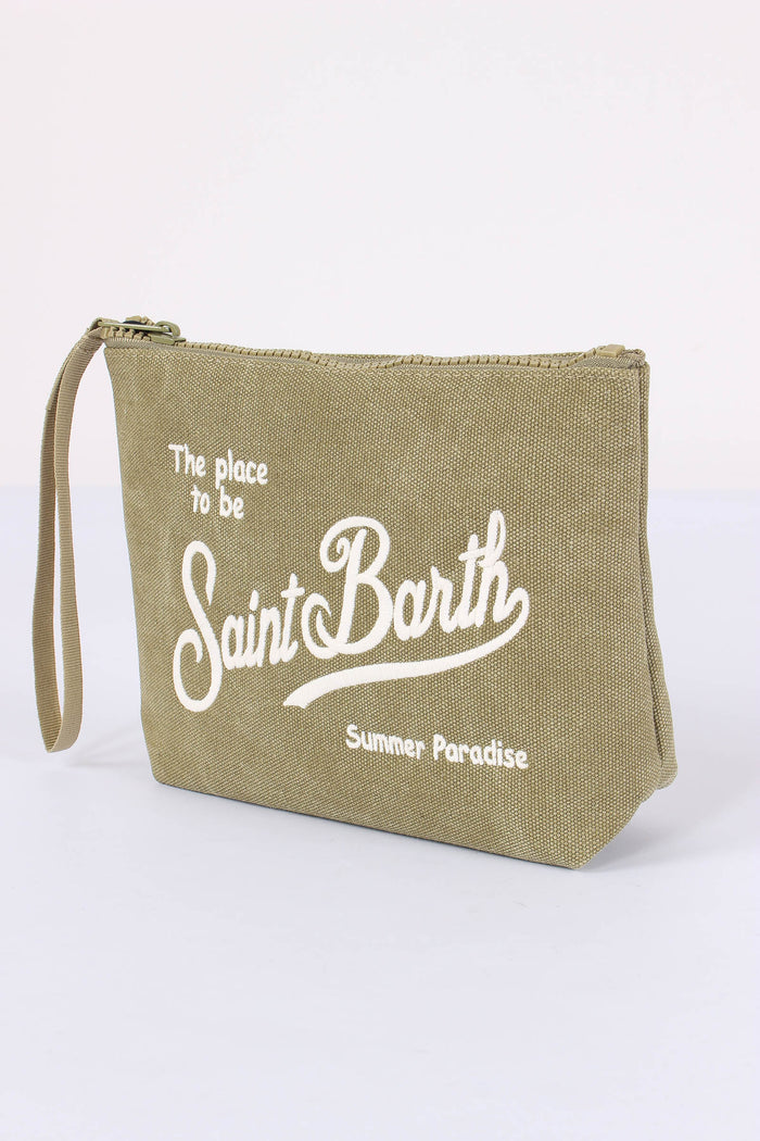 Aline Pochette Canvas Militare-5