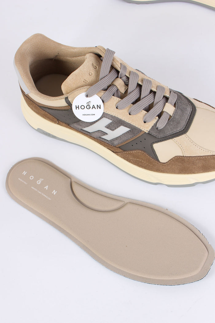 Sneaker Hyperlight Camoscio Marrone/beige-7