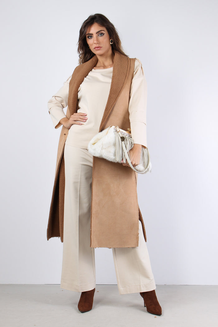 Gilet Ecomontone Cammello