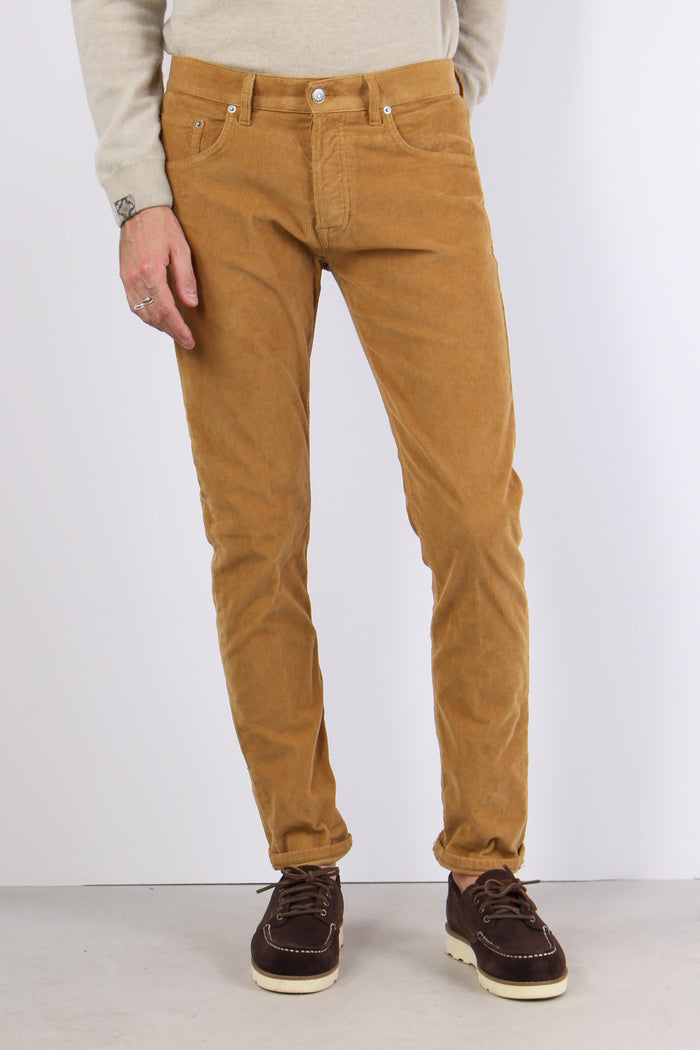 Icon Pantalone Velluto Milleri Bruciato-2