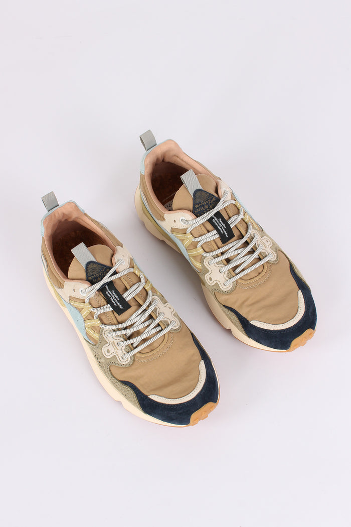 Sneakers Yamano Suede Nylon Black/green-4