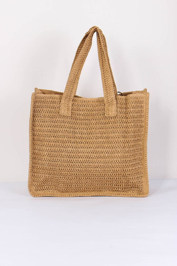 Borsa Rafia Beige-3