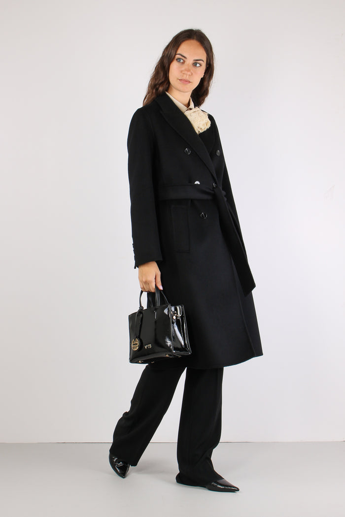 Mlllaghi Cappotto Double Lana Nero-3