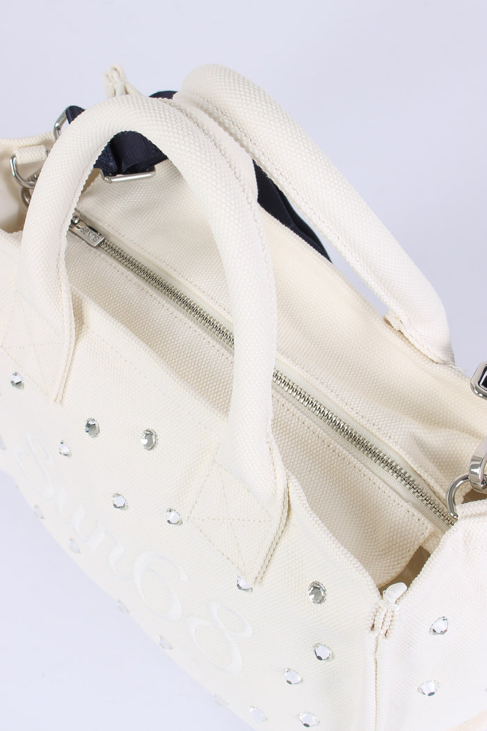 Shopping Media Canvas Strass Bianco-4