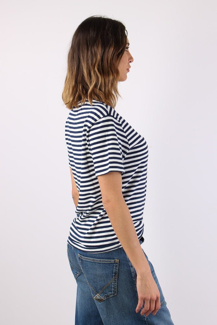 T-shirt Riga Logo Bianco/blu-6