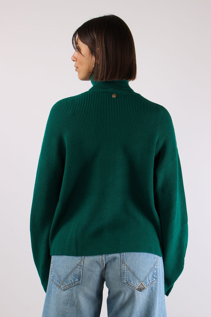 Maglia Costa Inserto Spilla Green Eden-5