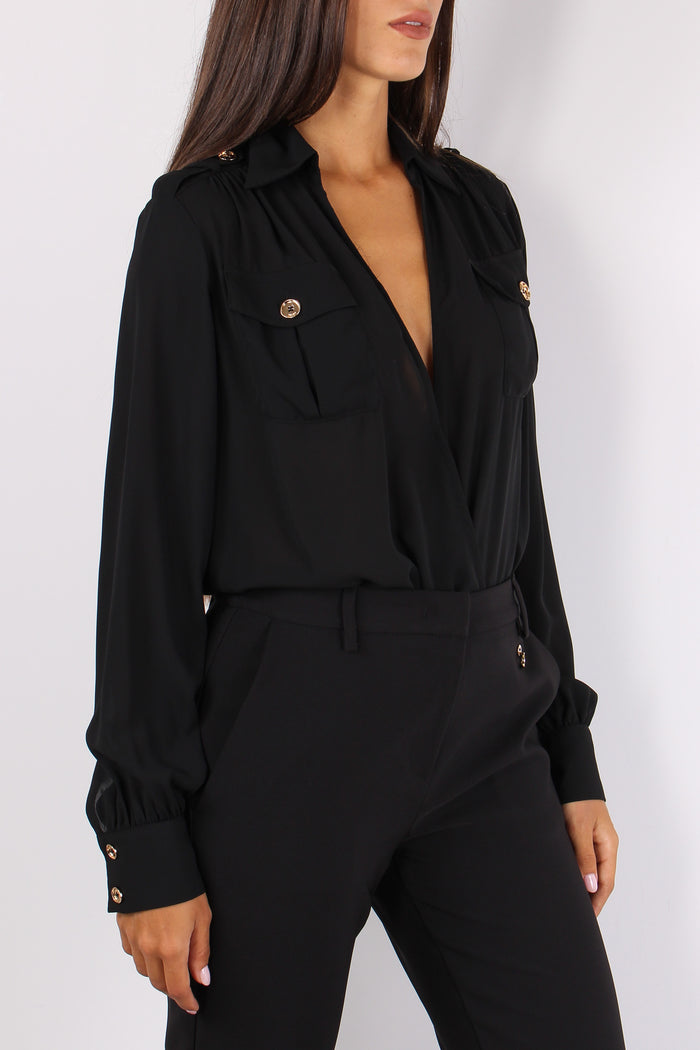 Facilis Camicia Body Taschine Black-7