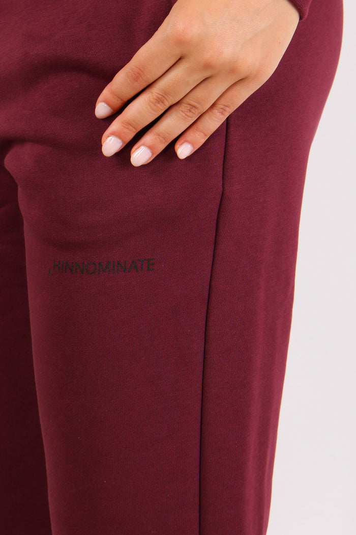 Pantalone Felpa Basico Bordeaux-6