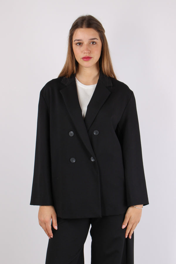 Cappetta Over Punto Milano Nero-2