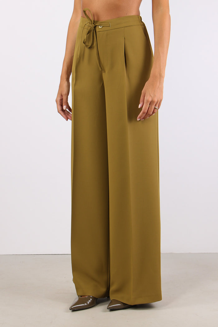 Pantalone Palazzo Elastico Pen Olio-3