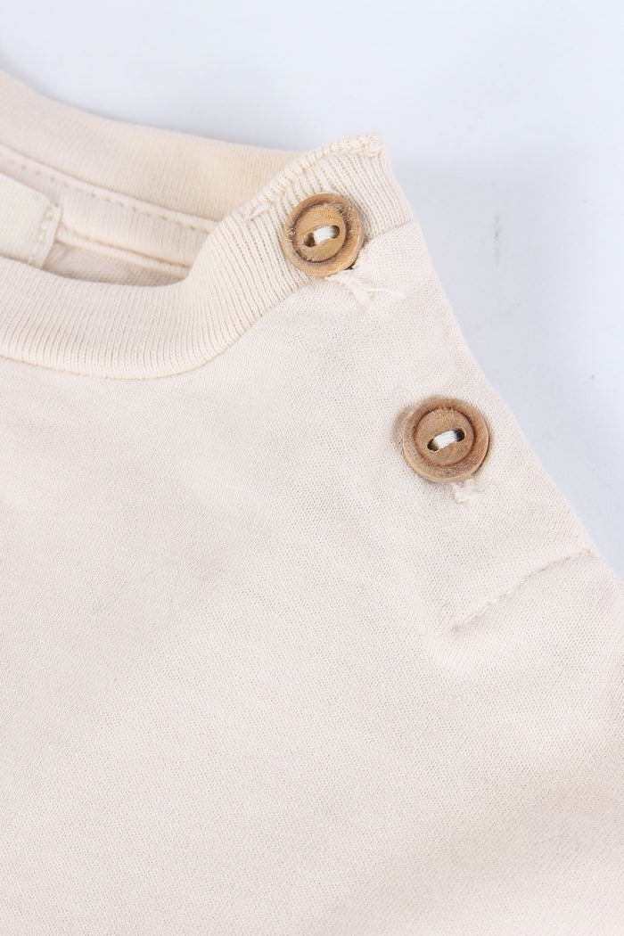 T-shirt Ml Stampa Aereo Ivory-5