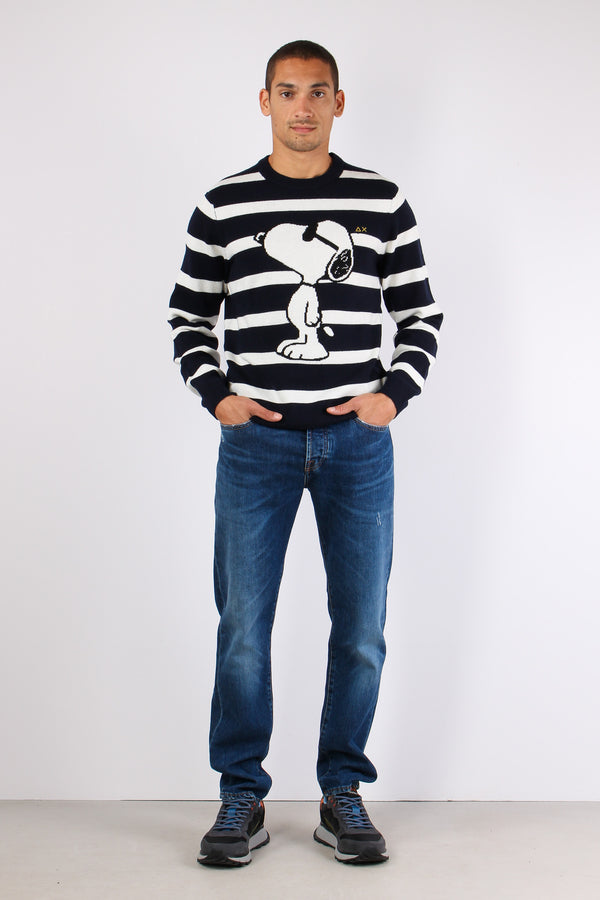 Maglia Riga Snoopy Navy/bianco-2