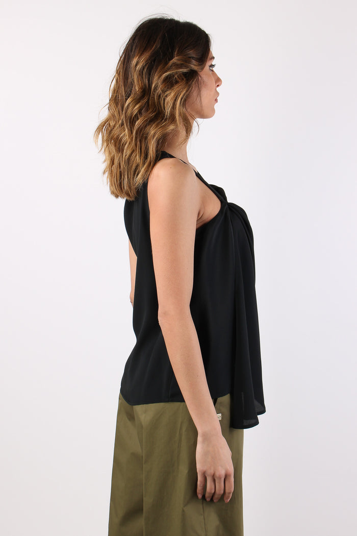 Top Assimmetrico Nero-7