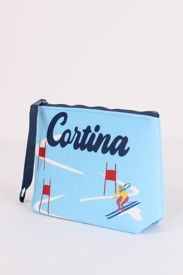 Pochette Cortina Ski Race Azzurro-4