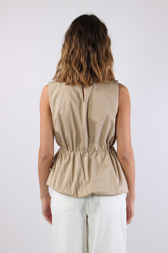 Top Cotone Arriccio Beige-4