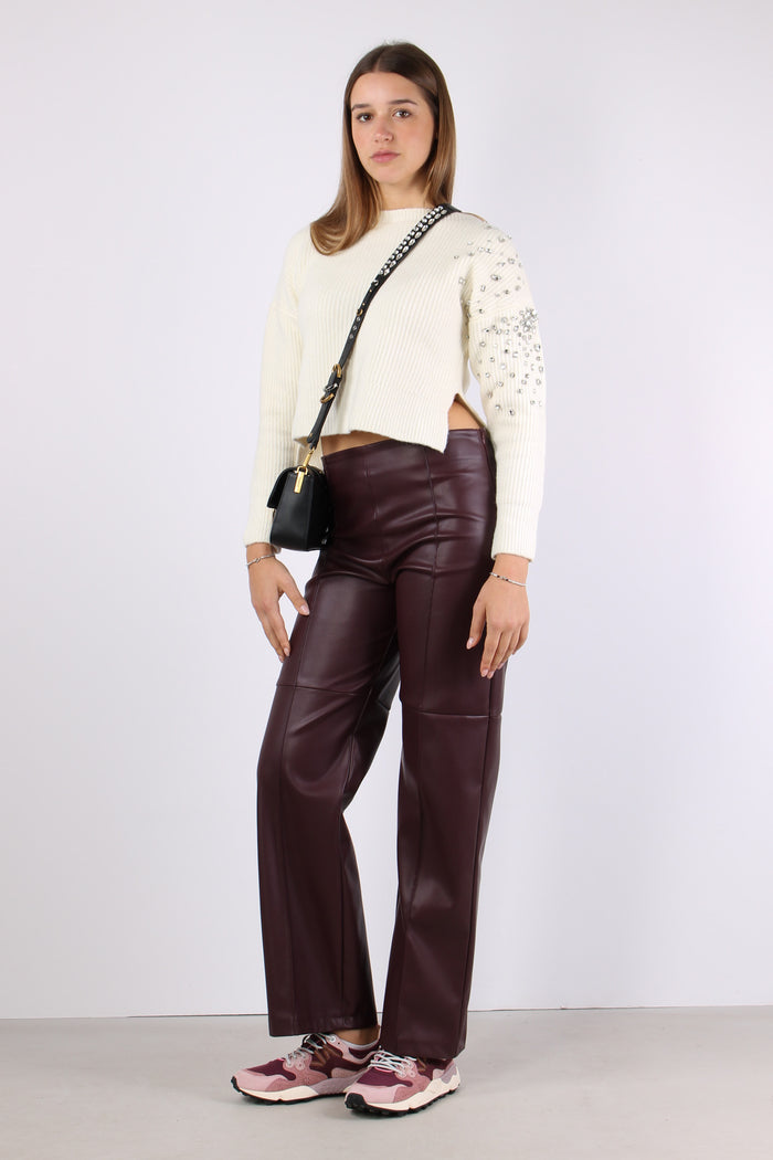 Maglia Applicazioni Strass Star White-6