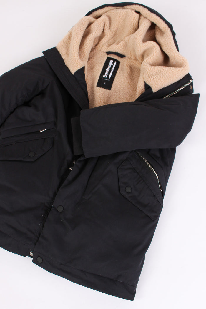 Parka Imbottito Orsetto Black-4