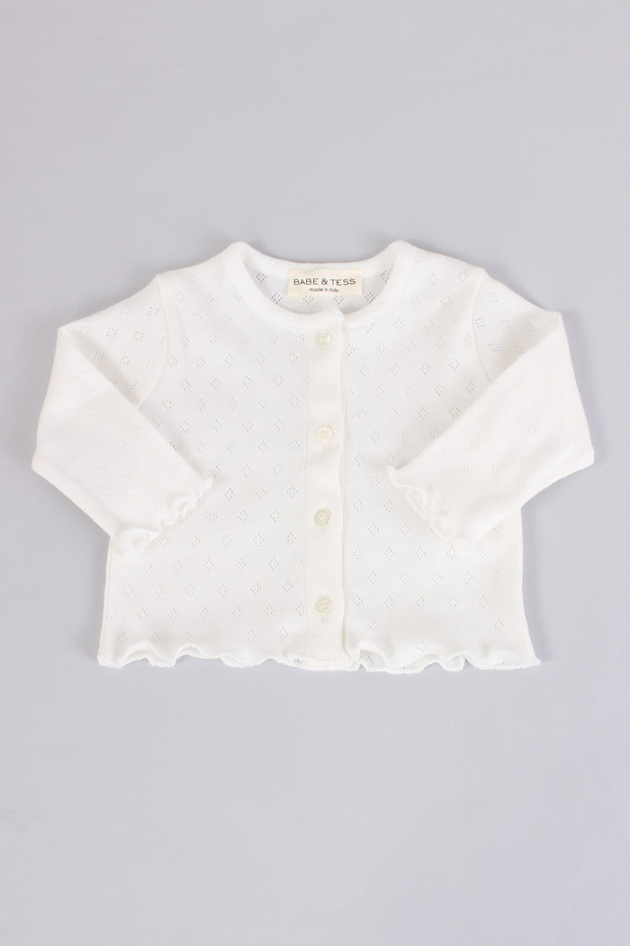 Golfino Traforato Bianco-3