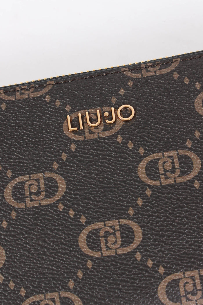 Portafoglio Zip Around Grande Nero-4